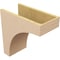 Ekena Millwork 9"W x 18"D x 18"H Classic Huntington Rough Cedar Woodgrain TimberThane Corbel, Primed Tan CORUR09X18X18HUNRCPR - alternate 2